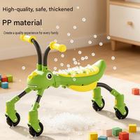 Trottinette pliable en plastique Mantis avec conception anti-retournement pour les enfants de 1 à 3 ans, jouet unisexe