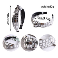 Nouveau Bandeau pour femme en tissu à sequins fait main, style euro-américain, haut de gamme, à bord large, vente en gros transfrontalière