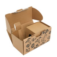 Boîtes en carton ondulé personnalisées pour plantes et fleurs, avec insert, pour expédition de plantes vivantes en pot