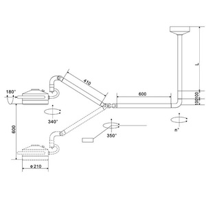 Treo tường LED phẫu thuật thi ánh sáng nha khoa shadowless đèn với điều hành cánh tay ánh sáng - Product Image 4