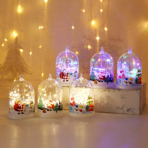 Светодиодные гирлянды Рождественская елка в стеклянном куполе домашний стол украшения - Product Image 1