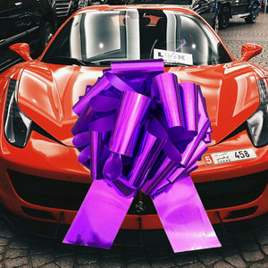 Moño Grande de Cinta de 18 Pulgadas con Cordón <span class=keywords><strong>para</strong></span> <span class=keywords><strong>Regalo</strong></span> Navideño, Decoración de Automóviles - Product Image 3