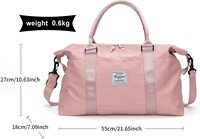Sacs de voyage pliables écologiques grande capacité, sacs à main imperméables, sacs de sport à bandoulière, sacs de voyage pliables avec fermeture éclair