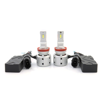 Ampoule de phare LED super lumineuse 12000LM H8 H9 H11 H16 avec puce LED G-XP 130W, double tube de refroidissement en cuivre, phares LED CANBUS