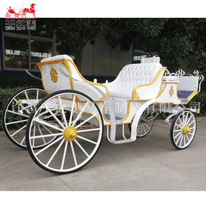 Qianzhimei รถเข็น<span class=keywords><strong>ม้า</strong></span>สีขาวสุดหรูสำหรับงานแต่งงานรถม้าไฟฟ้ายอดนิยมพร้อมระเบิดสุนทรียภาพทำจากเหล็ก - Product Image 6