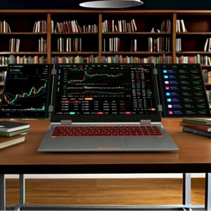 16 \ "+ 10,5 \" + 10,5 \ "<span class=keywords><strong>Laptop</strong></span> de negocios Intel I7 1260P 1TB Almacenamiento Diseño de tres pantallas Reconocimiento facial Desbloqueo Soporte externo - Product Image 6