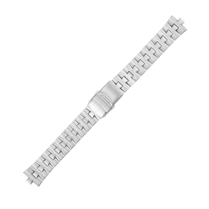 Correa de repuesto para reloj MEHO de acero inoxidable, hebilla blanca, duradera para reloj - Product Image 2