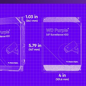 Western Digital Purple 1TB/2TB/4TB/6TB/8TB/10TB <span class=keywords><strong>WDD</strong></span> Purple Überwachungs-Interne Festplatte HDD SATA 6 Gb/s 64 MB Cache 3,5 Zoll - Product Image 4