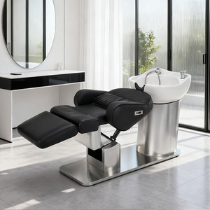 XFMC Meilleure vente <span class=keywords><strong>Lit</strong></span> de lavage électrique intégré en acier inoxydable avec fonction de levage et de rotation <span class=keywords><strong>pour</strong></span> <span class=keywords><strong>massage</strong></span> de la <span class=keywords><strong>tête</strong></span>, <span class=keywords><strong>pour</strong></span> salon de coiffure - Product Image 2