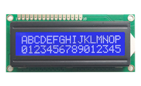 Le panneau d'affichage du module LCD alphanumérique STN COB jaune vert 16x2 1602 prend en charge différentes polices pour diverses machines