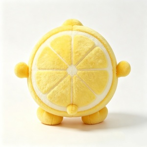 Customized Lemon plush toy,Lemon slice plushie,Fruit plush stuffed animal,Cute lemon plush,Lemon character plush - Product Image 3