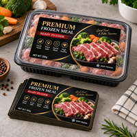 Étiquettes adhésives imperméables, résistantes à l'huile et au congélateur pour aliments congelés, viande, fruits de mer, galettes de hamburgers et emballages de chaîne du froid