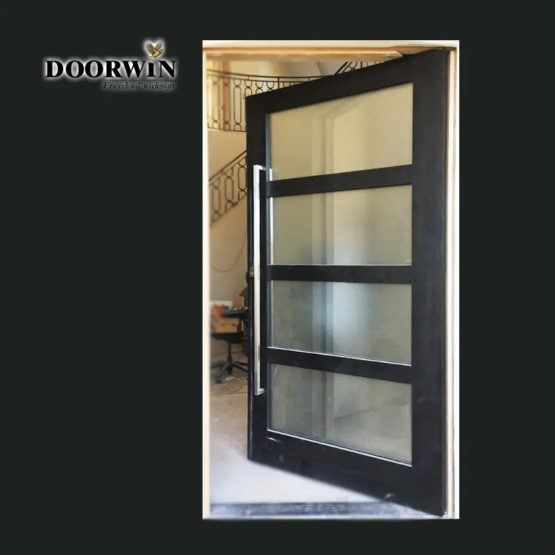 Doorwin New Design Ontario Aluminum French Door And Window Factory Direct Supplied French Aluminum Frame Glass Swing Door