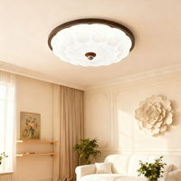 Luminaires encastrés au plafond LED de style français crème moderne en fer et acrylique décoratifs d'intérieur pour chambre à coucher