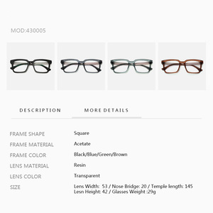 Kính mắt gọng vuông acetate cao cấp dày dặn dành cho nam, màu xám pha xanh lá cây nâu, kiểu dáng sang trọng - Product Image 4