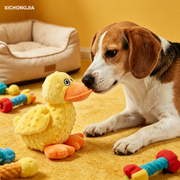 Jouet pour chien en mousse pelucheuse - Design réaliste de canard, compagnon interactif pour chiots et petits chiens