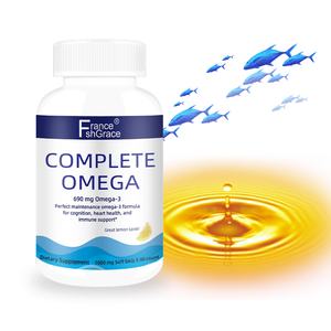 Cápsulas de Aceite de Pescado Omega 3, 90 Cápsulas Blandas, Apoyo para la Salud del Cerebro y el Corazón, Omega 3 Óptimo - Product Image 1