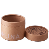 Boîtes rondes en papier personnalisées en carton, pour pots de verre/cylindres, tube d'emballage en carton imprimé, boîtes d'emballage pour cosmétique, 50 pièces