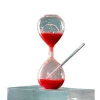 Mug à lait en verre à double paroi en forme de sablier, créatif, exclusif pour bar KTV, séparable, compatible micro-ondes et lave-vaisselle
