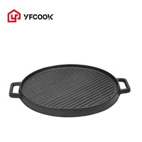 Panci Panggang Anti Lengket, Panci Panggang Bbq Korea, Peralatan Masak 30CM, Wajan Panggangan Bulat Anti Lengket, Panci Panggang Bbq Gaya Korea