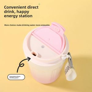 Gradient Octagonal Coffee Mug 380ml 316 Stainless Steel Insulated Water <b>Cup</b> Ceramic Inner Liner Portable Tumbler with Sling - Product Image 1