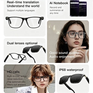 Gafas Inteligentes Multifuncionales M01 Pro al por Mayor, IP68, Bluetooth, Llamadas, Reproducción de Música, Interruptor Táctil, Canciones, Grabación <span class=keywords><strong>en</strong></span> <span class=keywords><strong>Vivo</strong></span> y Traducción - Product Image 3