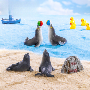 Figuras de Animales Marinos en Miniatura Weij, Decoraciones y Accesorios para Paisajismo Marino y de <span class=keywords><strong>Playa</strong></span>, para Entusiastas del Escritorio - Product Image 3