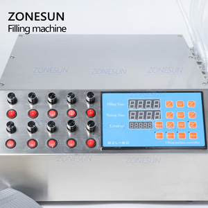 ZONESUN ZS-YTPP10B 10-Kopf-Flüssigkeitsabfüllmaschine für Parfümfläschchen mit Peristaltikpumpe, 50ml Kleinflaschen-Abfüllmaschine - Product Image 3