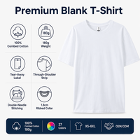 T-shirt vierge uni en gros, impression sérigraphique personnalisée, logo numérique, marque, 100% coton, grande taille, pour hommes