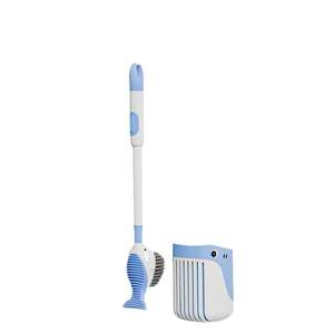 Brosse WC murale de luxe en plastique, édition 2026, avec ventouse, pour un nettoyage sans angle mort, distributeur de liquide intégré, pour la maison - Product Image 5