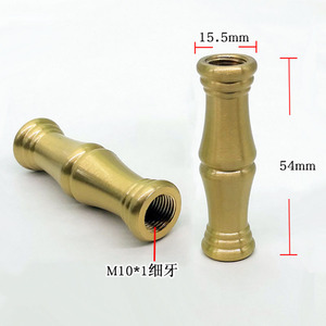 Connecteur en laiton M10 à filetage interne, raccord décoratif droit en cuivre pour poteau de lampe - Product Image 3