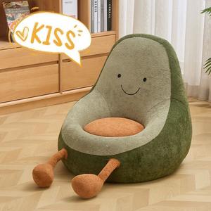 Sillón <span class=keywords><strong>Puff</strong></span> Individual de Aguacate, Diseño Moderno, Esponja, para Niños, con Comodidad Suave para Dormitorio o Balcón - Product Image 2