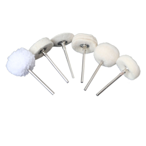 Juego de 10 Ruedas de Pulido para Joyería, con Vástago de 2.35mm, de Fieltro de Lana y Algodón, para Herramienta Rotatoria - Product Image 3