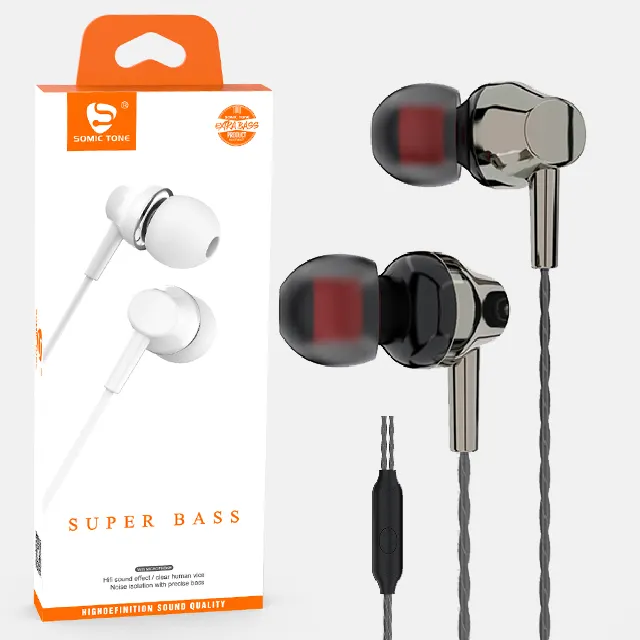 2021 New in-Ear Earbuds Wired 3.5mm Stereo Earphones Headphones Compatible with iPhone and Android