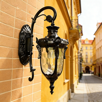 Lampe murale étanche pour extérieur, design créatif, style américain et français, lampes murales décoratives pour cour, éclairage LED électrique pour jardin