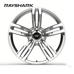 Cerchi Forgiati RS Custom 437M Cromati a <span class=keywords><strong>5</strong></span> Razze Monoblocco OEM da 19 Pollici 5x120 per BMW M3 M4 F80 F82 F83 F30 F31 - Product Image 2
