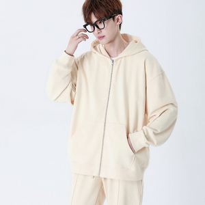 Ensemble de survêtement de sport personnalisé pour homme, avec sweat à capuche zippé et pantalon de jogging - Product Image 4