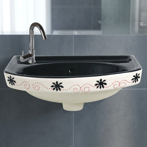 Lavabo de Cerámica para Baño, Diseño Moderno, Montado en la Pared, para Hospital o Villa - Product Image 1