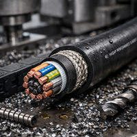 Cable de Cadena Portacables Blindado de Alto Rendimiento con Cubierta de PUR para Máquinas CNC y Sistemas de Automatización Industrial