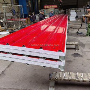 Tableros de espuma Eps <span class=keywords><strong>para</strong></span> techo de casa, Panel sándwich de acero <span class=keywords><strong>para</strong></span> Material de construcción, aislamiento insonorizado <span class=keywords><strong>para</strong></span> casa prefabricada - Product Image 6