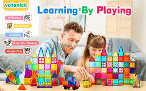 64pcs Magnetic <b>Blocks</b> 3D Diy Preschool Kids Toys Birthday Gift Magnetic <b>Build</b> <b>Blocks</b> Set Magnet Tiles Educational - Product Image 4