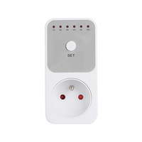 Mini Temporizador Digital Programable Multifuncional con Enchufe Manual, Pantalla LCD Mecánica, para UE, AU, EE. UU., Reino Unido, Francia, Brasil
