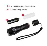 Lampe torche LED à faisceau élevé, lampe torche de chasse, lampe torche puissante, compacte, de qualité militaire, zoom tactique, lampe torche LED