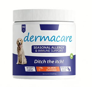 Golosinas Masticables Suaves para <span class=keywords><strong>el</strong></span> Alivio de Alergias, Golosinas con Sabor para Alergias Estacionales, Suplemento Natural de Apoyo Inmunológico para Perros y Gatos - Product Image 1