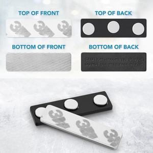 Porte-étiquette magnétique avec aimants puissants en néodyme pour fixer solidement les badges d'identification, les étiquettes nominatives avec motif de bloc ou de <span class=keywords><strong>disque</strong></span> - Product Image 6