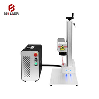 Macchina Portatile per Marcatura Laser a Fibra Mopa 30W Raffreddata ad Aria 2.5D/3D per Metallo/Acciaio Inossidabile con Supporto AI/DWG