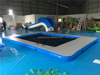 Plateforme flottante gonflable personnalisée, ponton flottant en PVC pour yacht, piscine, divertissement aquatique