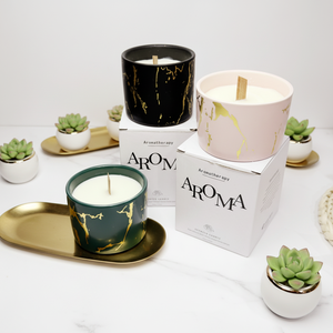 Luxuriöse Aromatherapie-Sojawachskerzen im Keramikgefäß mit Eigenmarke für Hochzeiten, Weihnachten und Heimdekoration - Product Image 2