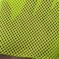 Tissu en maille polyester jaune fluorescent 150 g/m², filet respirant haute visibilité pour gilets de sécurité et vêtements de travail routier