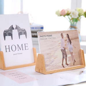 กรอบรูปทำจากไม้รูปทรงตัวยูโต๊ะแกว่งทำจากอะคริลิค67นิ้วกรอบรูปอนุสรณ์ไม้เนื้อแข็งสำหรับงานแต่งงาน - Product Image 4